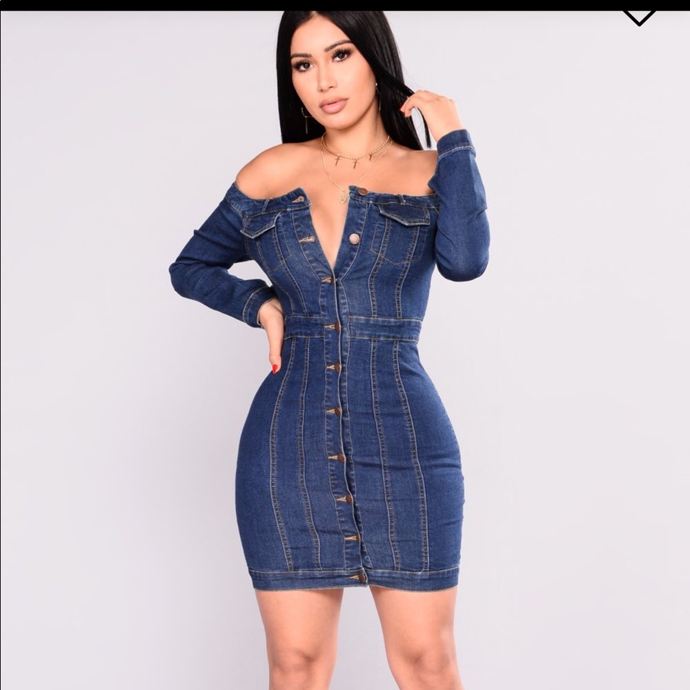 Denim Dress - Medium Wash